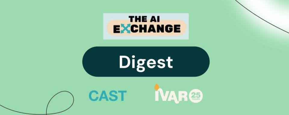 AI Exchange, CAST and IVAR logos